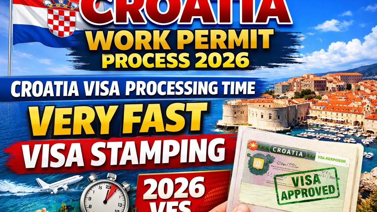 CROATIA WORK PARMIT PROCESS(17JAN2026) CROATIA VISA PROCESSING TIME|EASY EUROPE WORK VISA FOR INDIAN