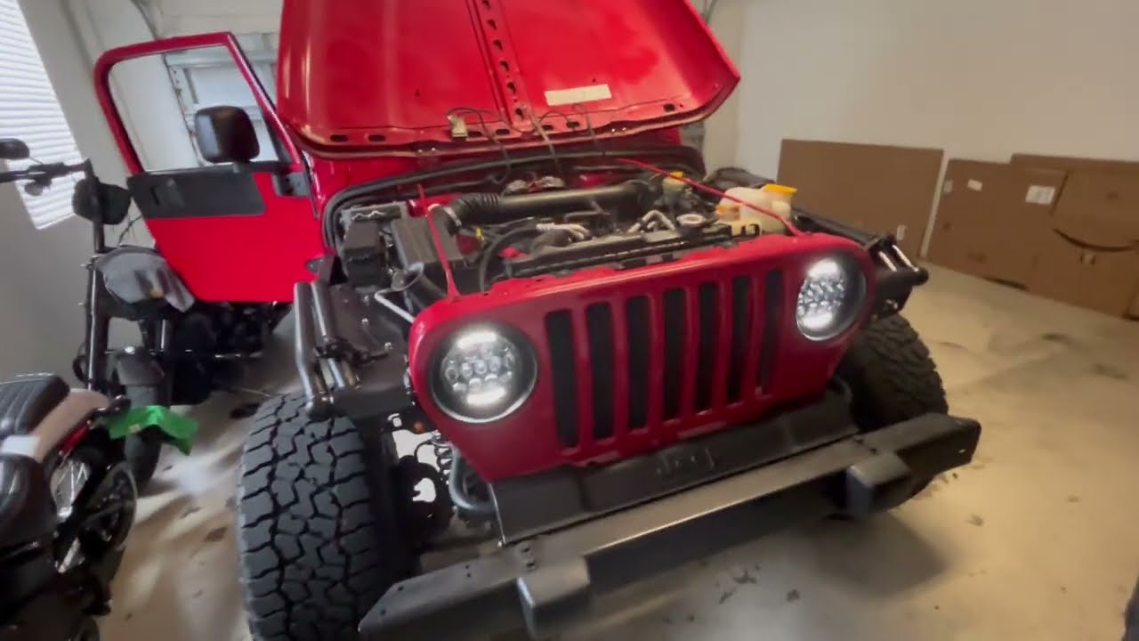 How to - Jeep Wrangler TJ 97 - 06 Day time running lights (DRL) Install