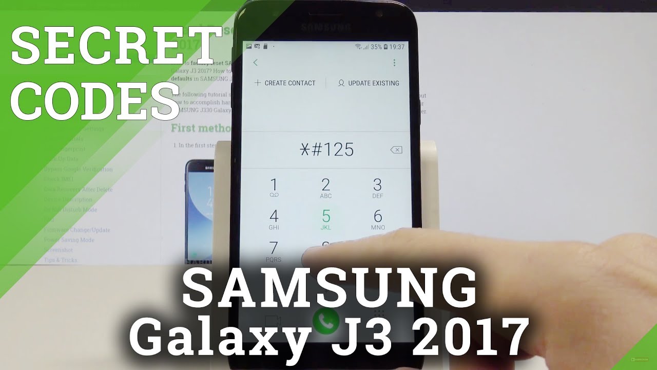 Secret Codes SAMSUNG Galaxy J3 2017 - Hidden Mode / Test Menu / Advanced Options