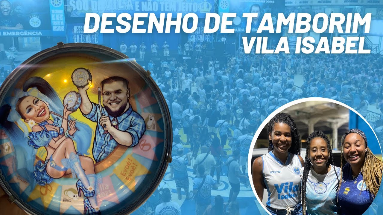 Desenho de Tamborim da Unidos de Vila Isabel - Carnaval 2023