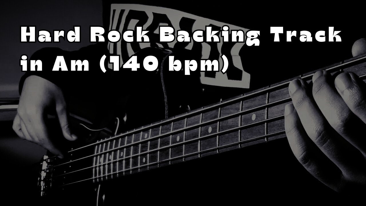 Hard Rock Backing Track in La minore (140 bpm)