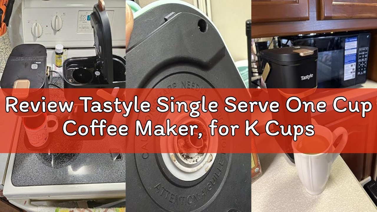 Review Tastyle Single Serve One Cup Coffee Maker, for K Cups and Grounds, Mini Coffee Maker with Por