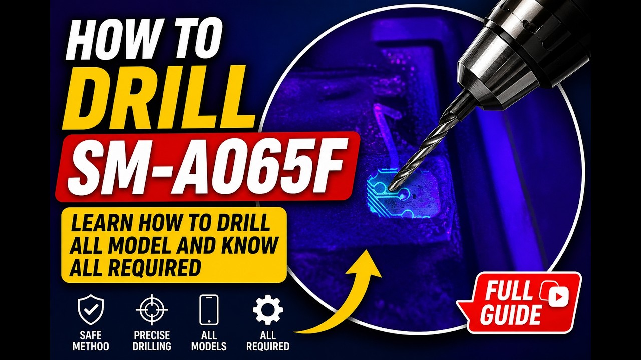How to drill SM- A065F and MDM removed Learn How to Drill any model Know all requirements. A065F ISP