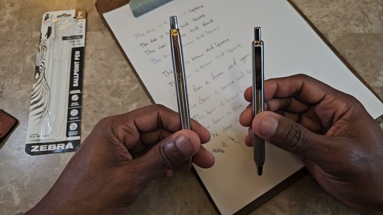 EDC Zebra F 701 Stainless Steel Retractable Ballpoint Pen Fine Point 0.7mm Unboxing and Review