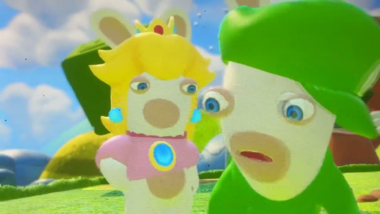 Playing Mario rabbit Kingdom battle