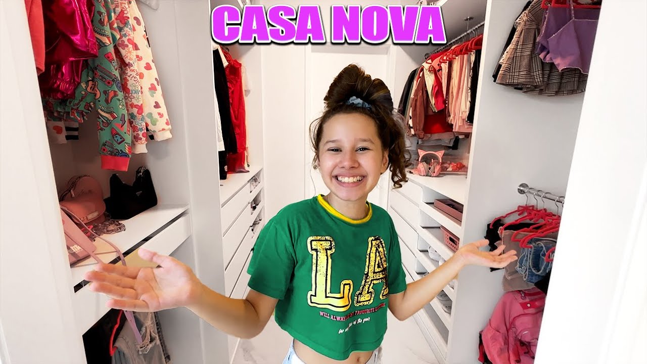 TOUR PELO meu Closet do meu quarto DA NOSSA CASA NOVA