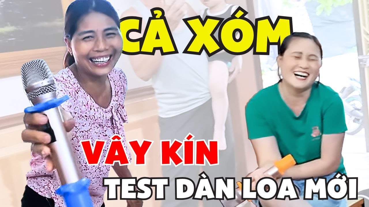 CẢ XÓM VÂY KÍN DÀN LOA MỚI. Lắp đặt dàn karaoke Hunter Pro