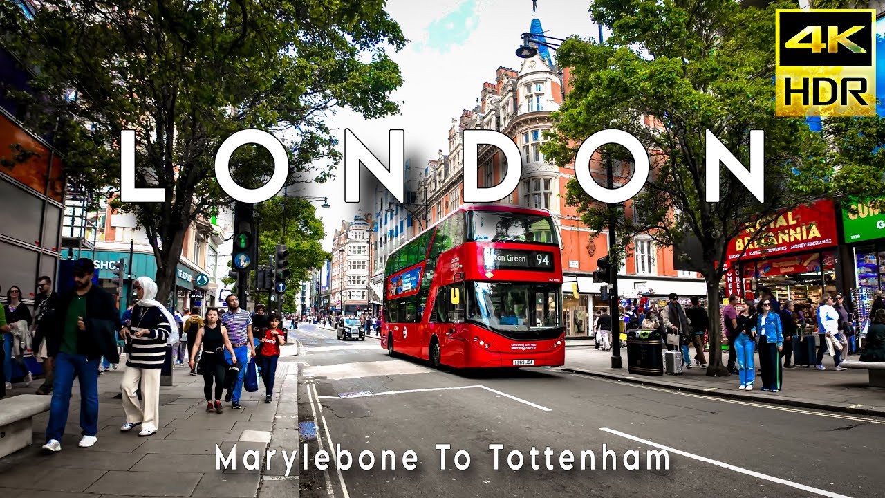 🇬🇧 LONDON : Marylebone station to Tottenham road : (Walk-log) June 2024