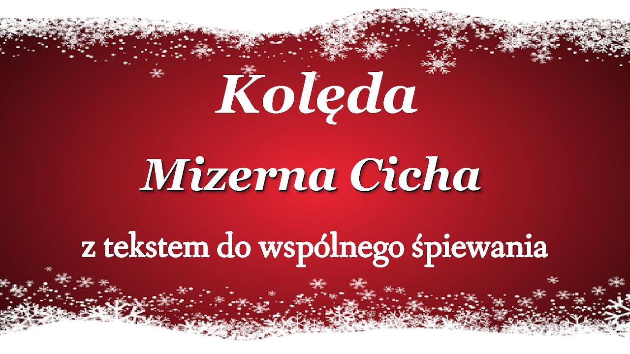 Mizerna Cicha - polska Kolęda z tekstem - Babadu TV