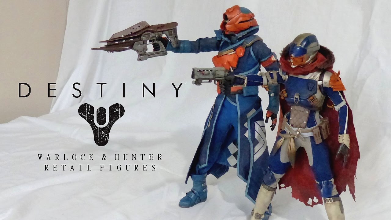 Destiny warlock and hunter figure unboxing & review 3A retail edition