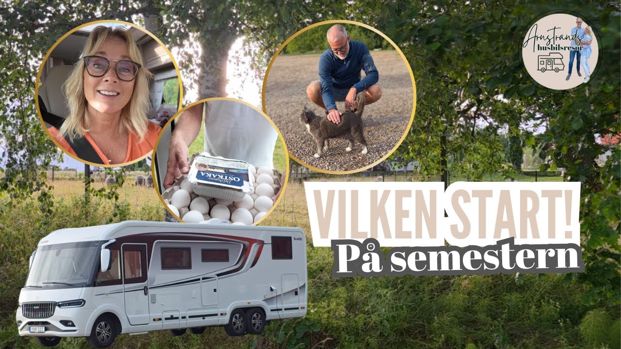 SOMMARVLOG Nr1 - Huttla gård borde ALLA åka till nån gång! Semestern med husbil har börjat!