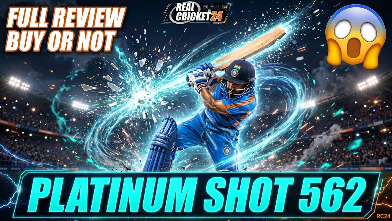 Real Cricket 24 | PLATINUM SHOT 562 FULL REVIEW with Rank
