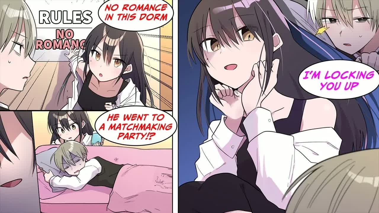 [Manga Dub] She prohibits romance in the dorms, so I went to a matchmaking party, but... [RomCom]