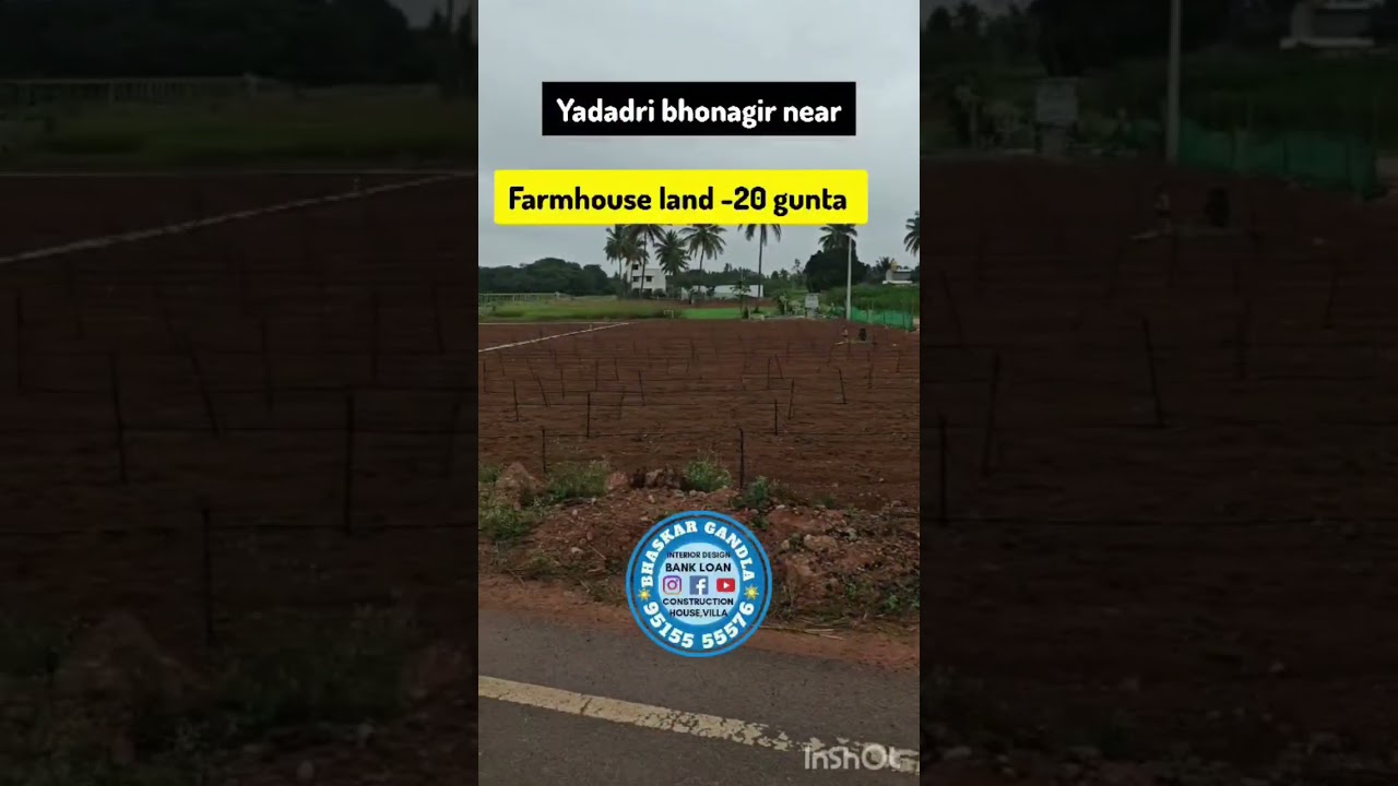 20 Guntas Land for Sale || ₹70 Lakhs || Near Yadadri || Gangasanipally 🌾
