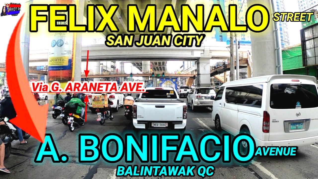 Narrow to Wide ROAD|  from F.MANALO st. to A.BONIFACIO AVE.Balintawak QC/via G.ARANETA AVE/ 🇵🇭
