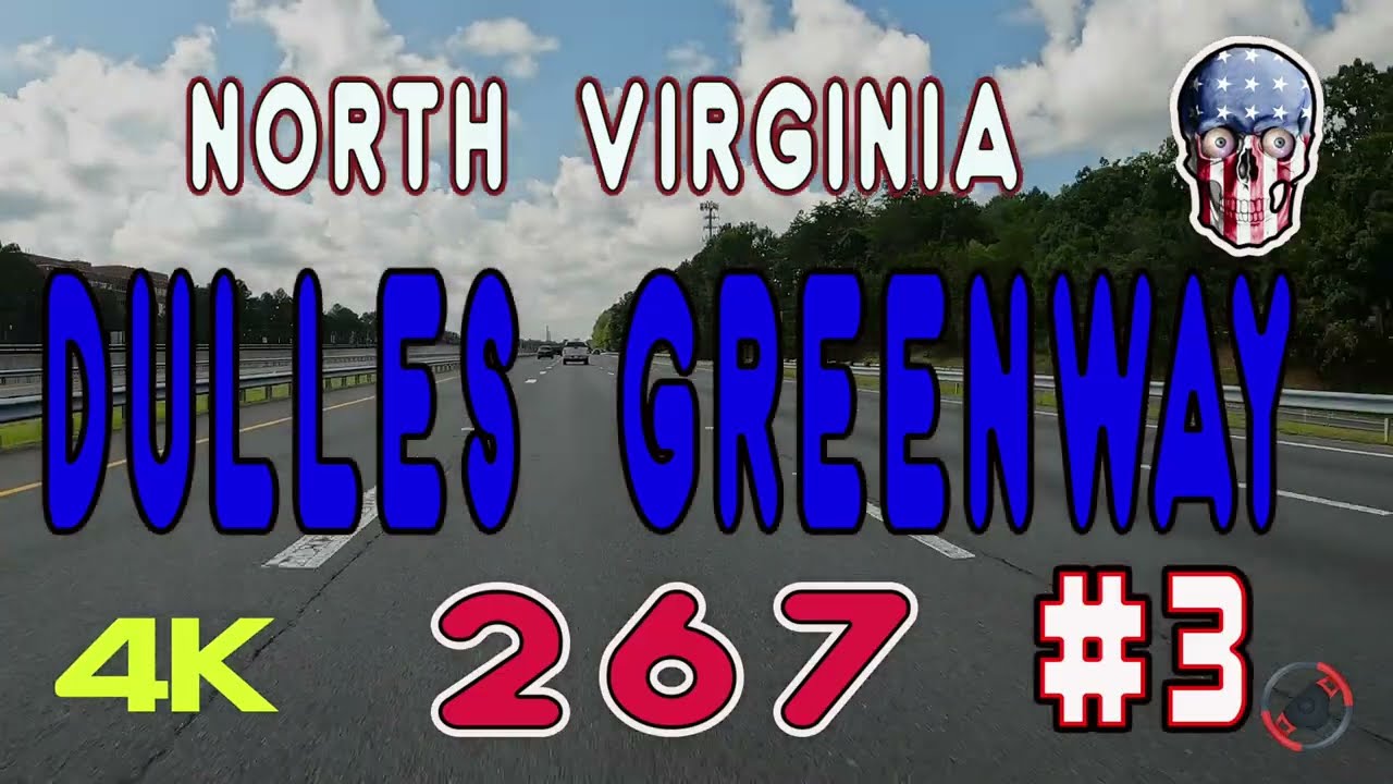 Driving to TYZON CONERS TO DULLES AIRPORT in [4K] summer 2022