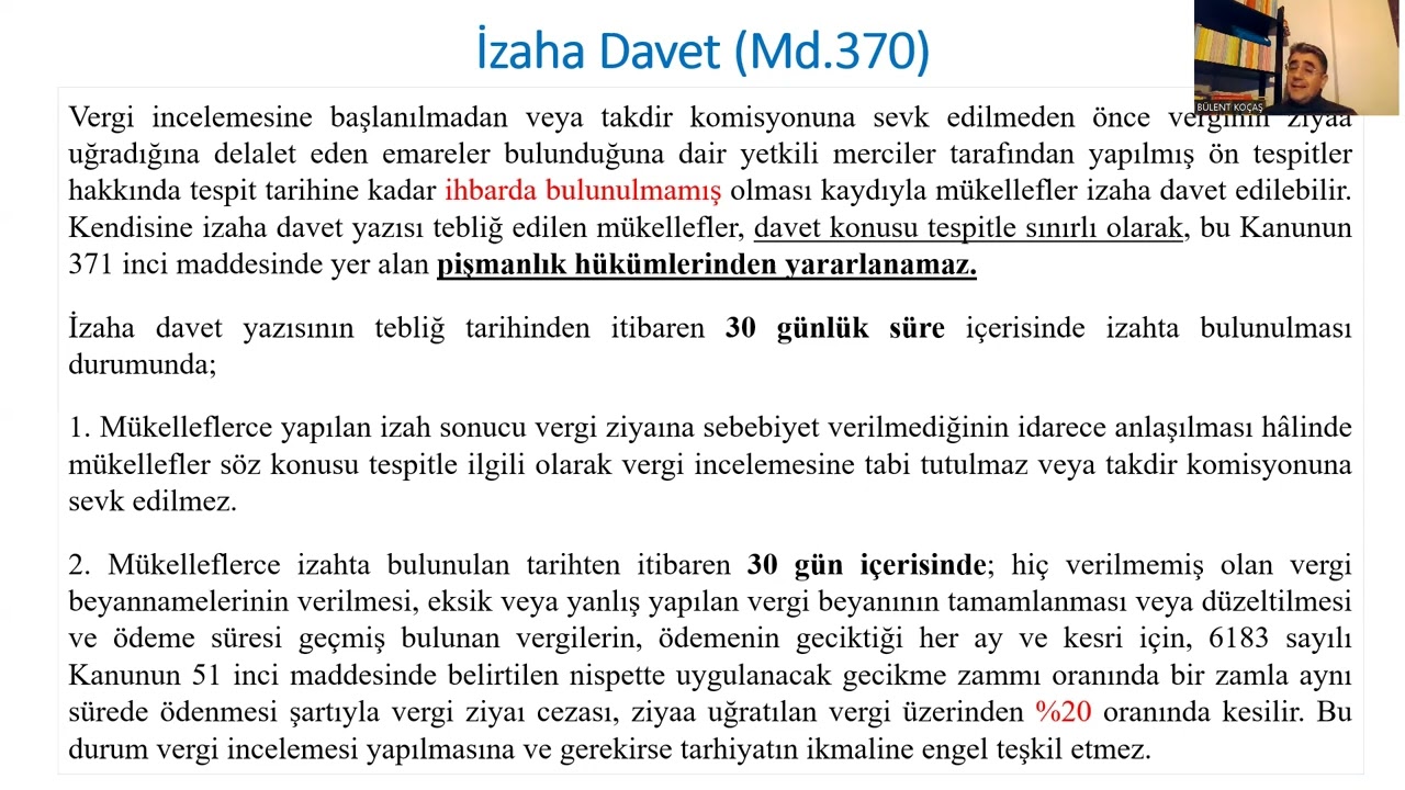 VUK İZAHA DAVET