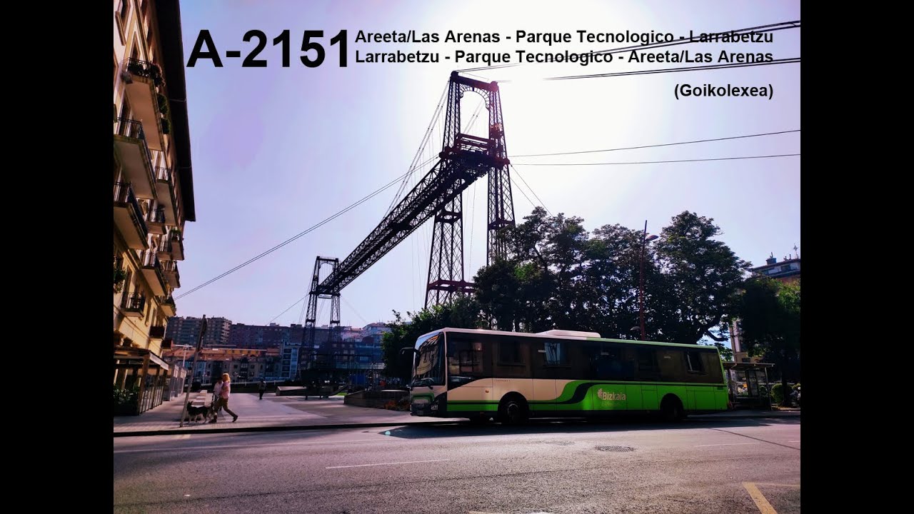 Bizkaibus. Linea A-2151 Areeta/Las Arenas-Parque Tecnologico-Larrabetzu  Ida y Vuelta