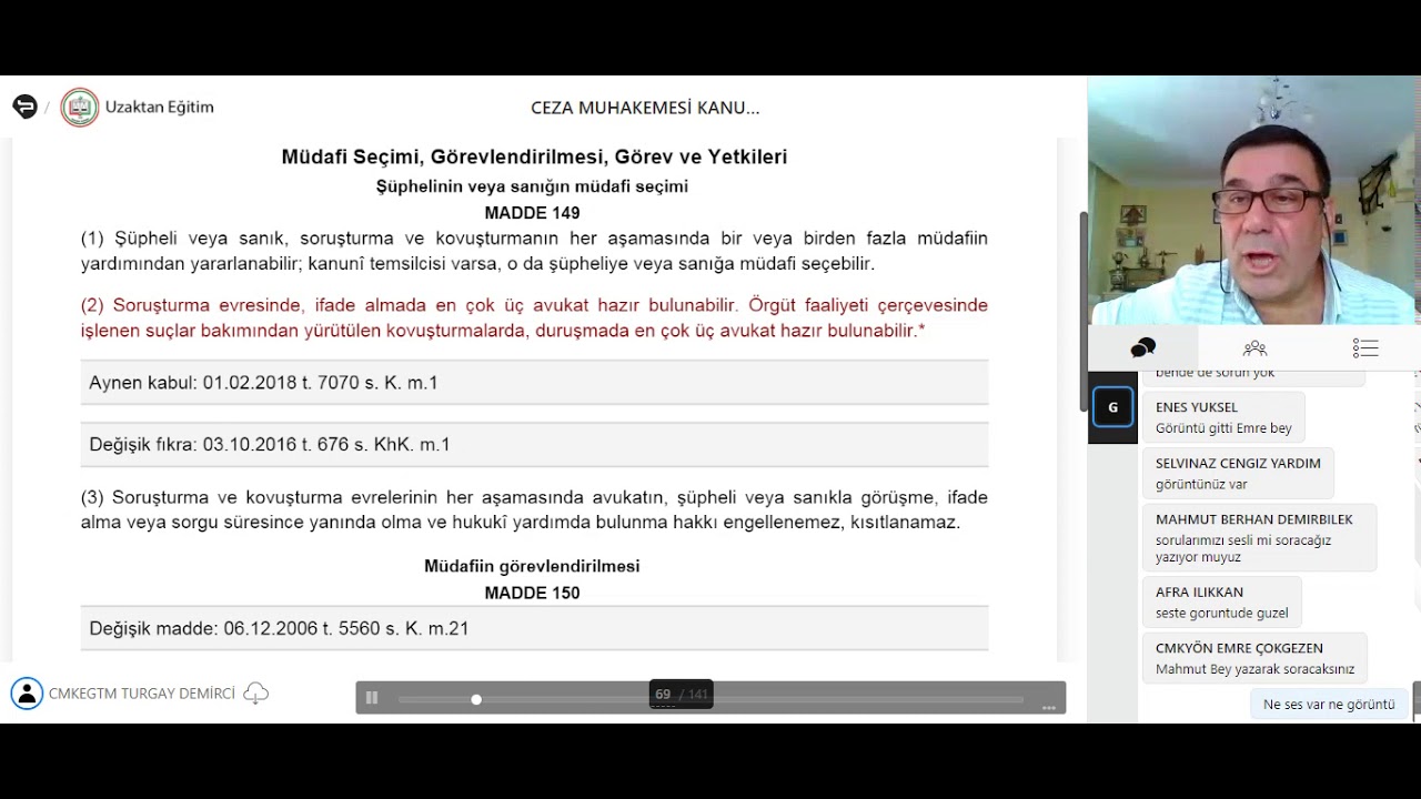 İstanbul Barosu CMK Eğitim Semineri - 1