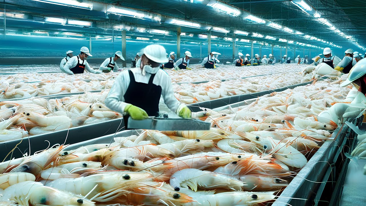 Chinese Farmers Earn Billions Of Dollars By Adopting New Technologies In Shrimp Farming & Processing