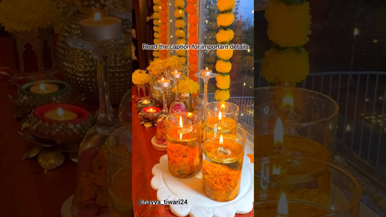 Viral Water Diya Easy Diwali Decoration Idea | Candle DIY | Diwali Special🪔#DiwaliSpecial #WaterDiya