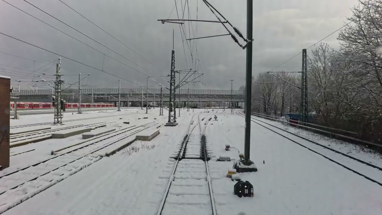 Ein Tag im Ortsdienst: Schneechaos Eisenbahn in Hamburg! RDC Zugkraft die verbindet. BR 101 ARZ