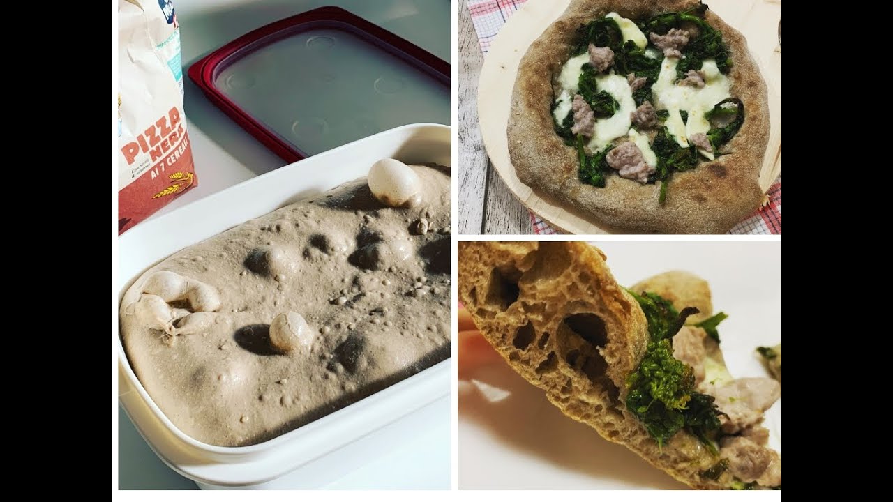 Impasto per pizza nera ai 7 cereali