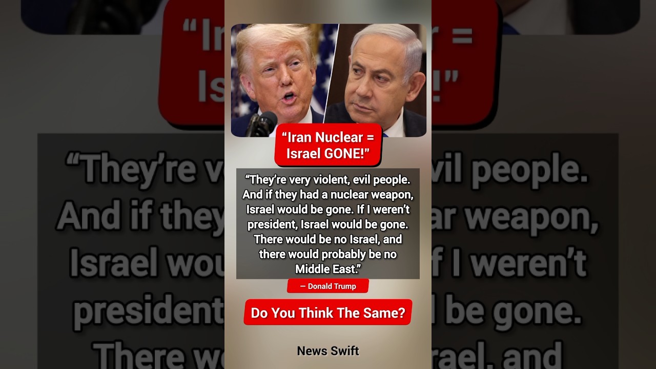 TRUMP Warns: Iran Nuclear = Israel GONE!