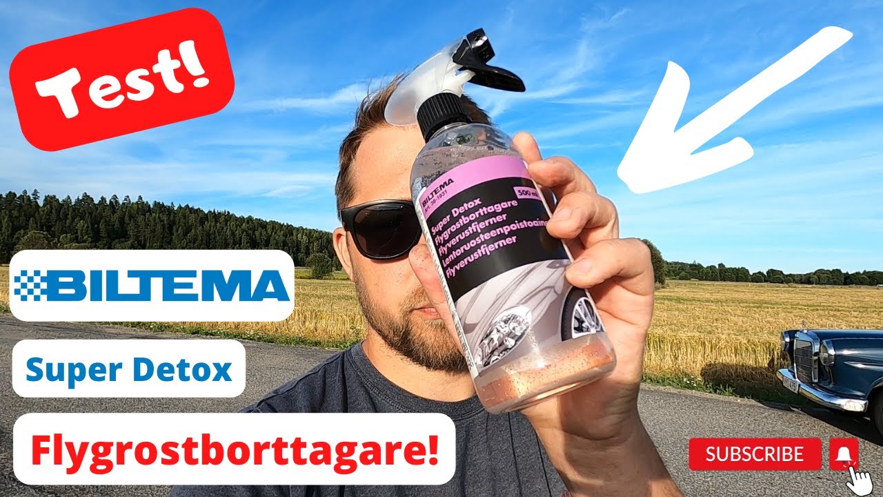 Produkttest! Biltema Super Detox Flygrostborttagare!