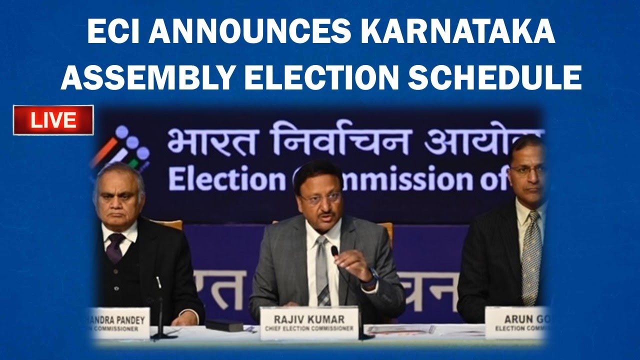 LIVE: Election Commission Announce Schedule Of Karnataka Assembly Election 2023 | Poll Dates | ECI