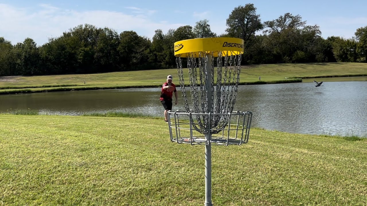 How many birdies?! First time playing at The Woods at Trinity Disc Golf Course, McKinney #discgolf