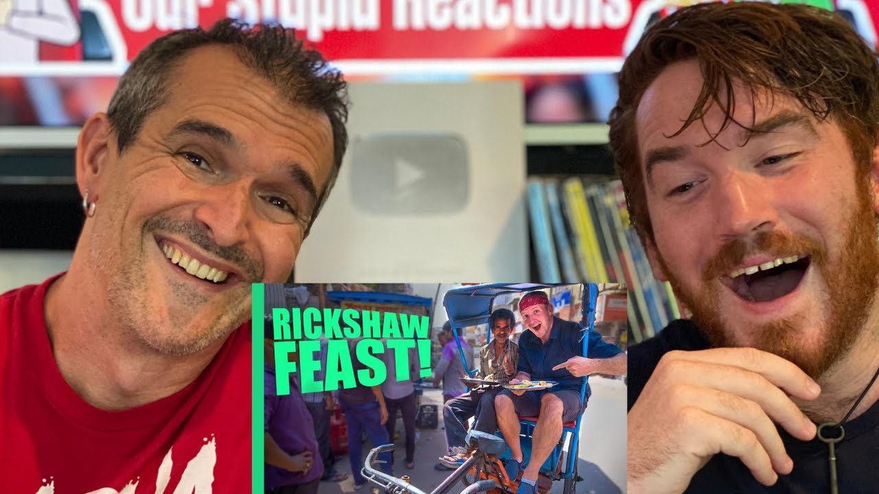 LOCAL Indian Food! - Asking RICKSHAW Drivers Where to Eat in Delhi, INDIA! REACTION!!