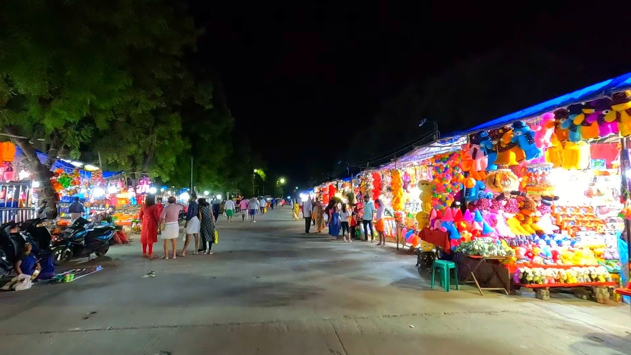 Night walk in India | Palani's nighttime streets | Palani night walk : Town center to Temple road
