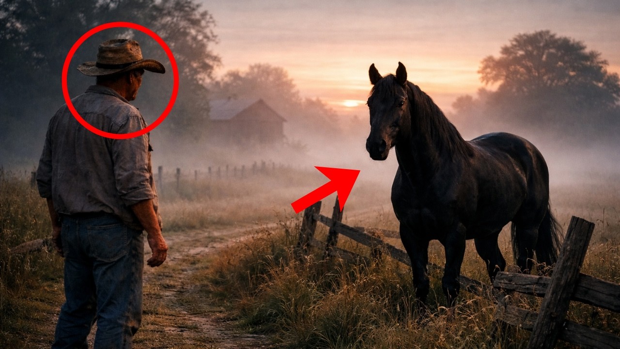 Um Cavalo Negro Surgiu na Estrada do Nada… O Que Aconteceu Depois Mudou Tudo
