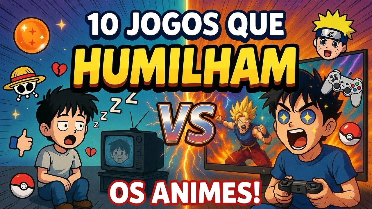 10 JOGOS DE ANIME QUE SÃO MELHORES QUE OS PRÓPRIOS ANIMES! 😱🎮