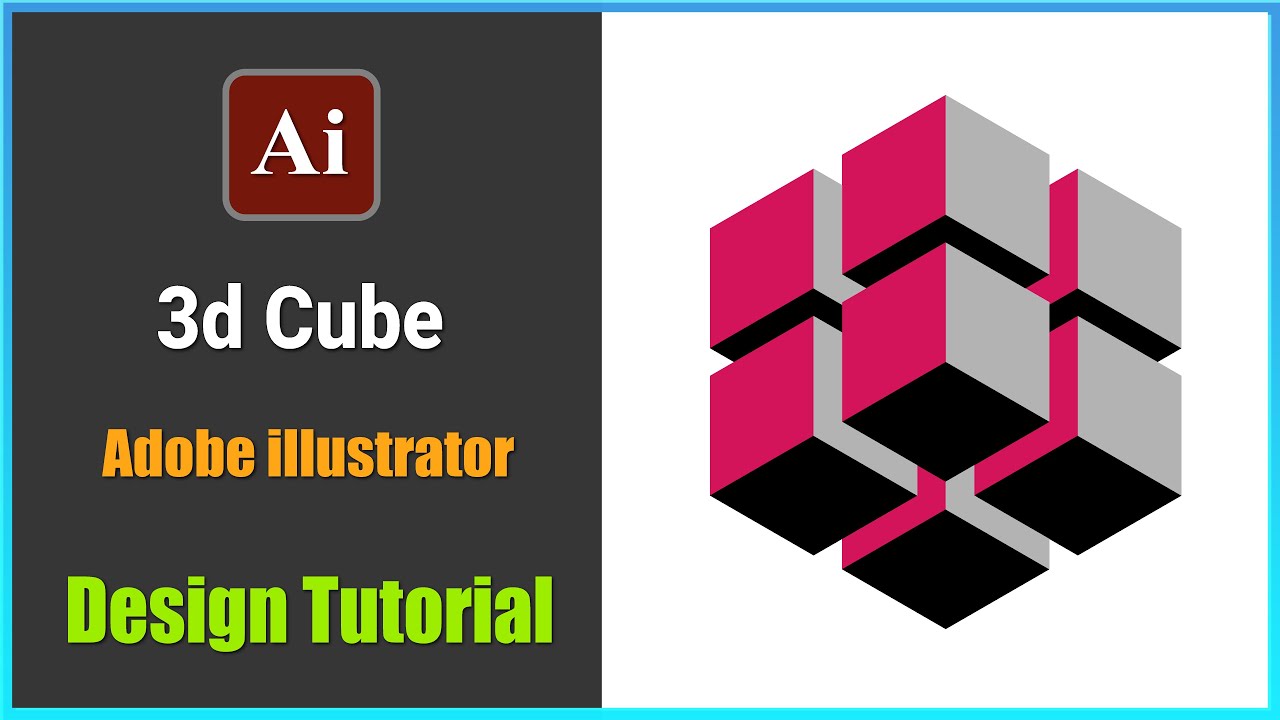 How to Create 3d Cube in Adobe illustrator