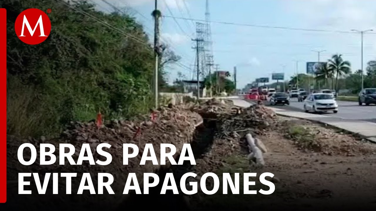 Inician las obras de cableado subterráneo en Cancún, Quintana Roo