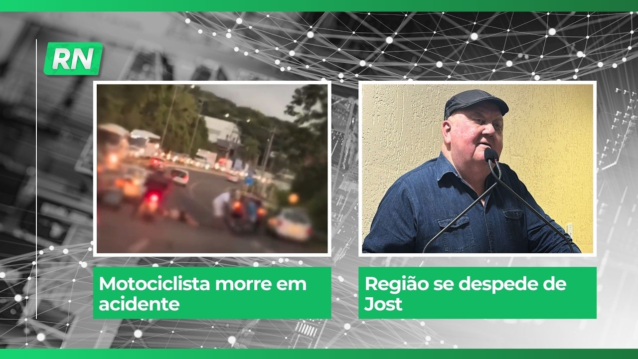 Motociclista morre em acidente | Região se despede de Jost