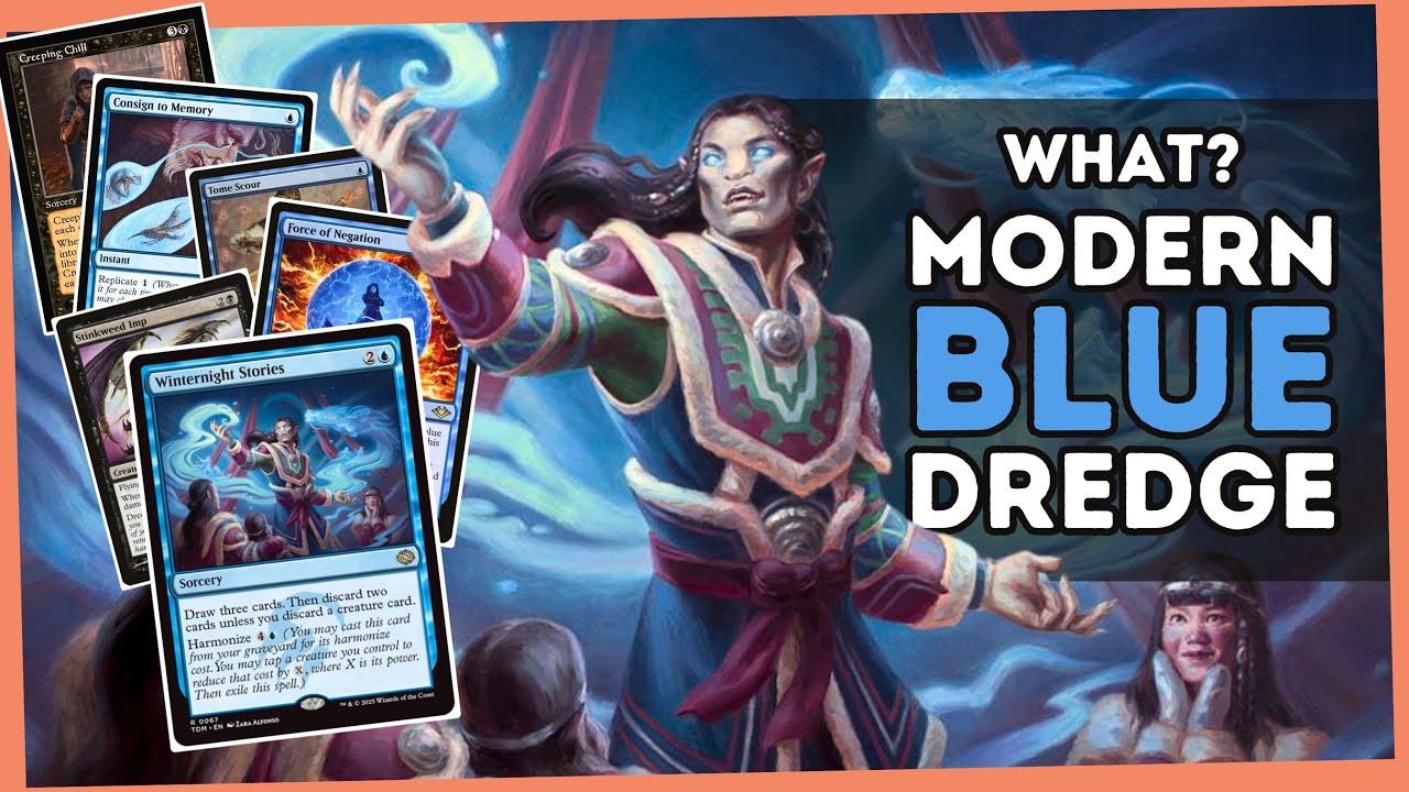 Legacy-Style BLUE DREDGE Now in Modern! 5-0 with Winternight Stories | MTG Modern League