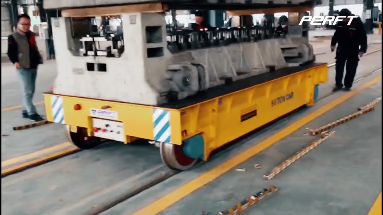 Die Transfer Cart [mold transport cart] on Rail for Injection Mold Handling Equipment