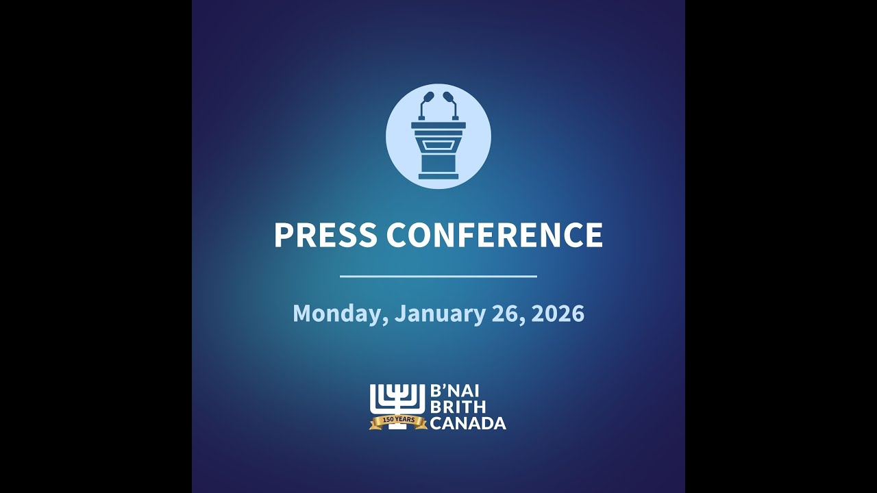PRESS CONFERENCE Monday January 26, 2026, 12:00 - 1:00 PM EST