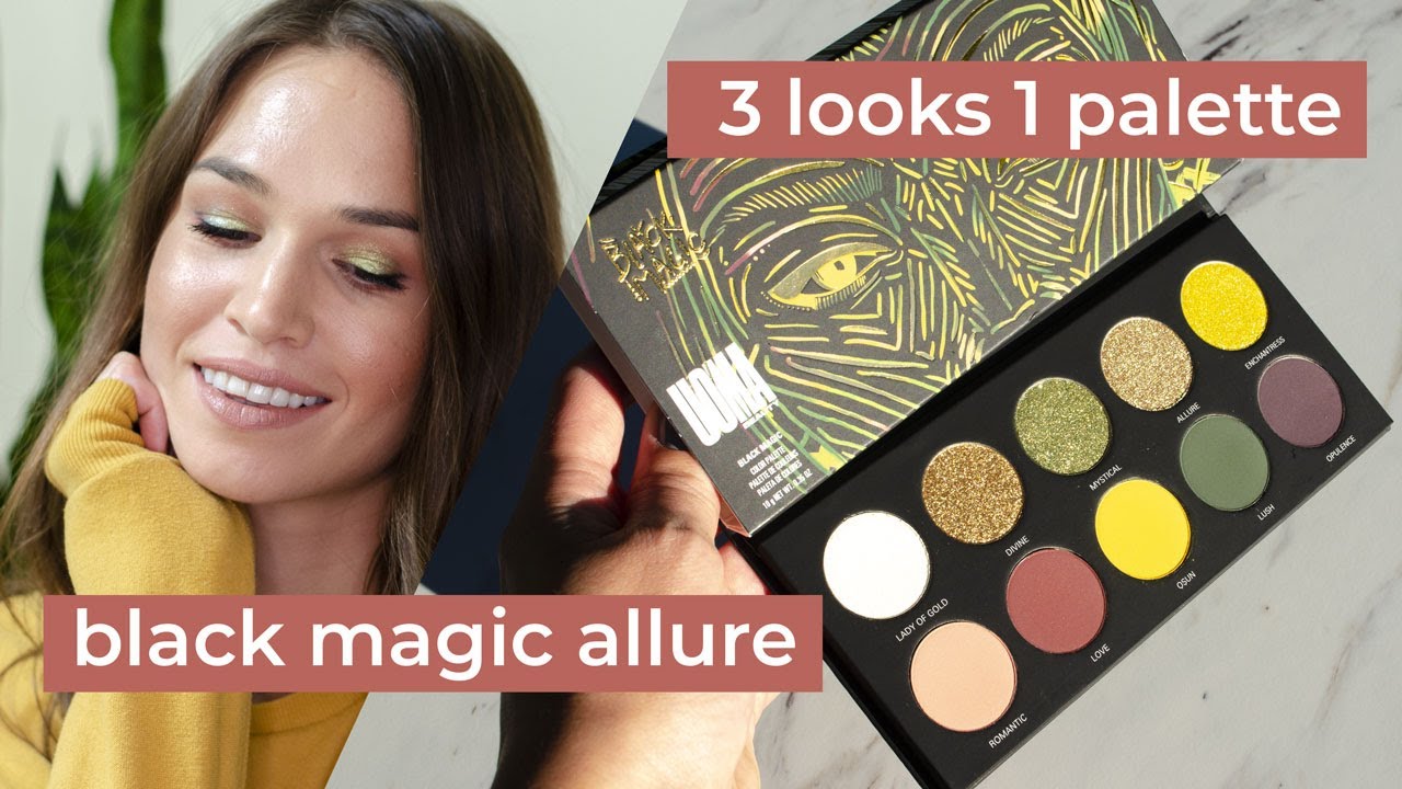 3 Looks 1 Palette - Uoma Beauty Black Magic Allure Palette | morerebe