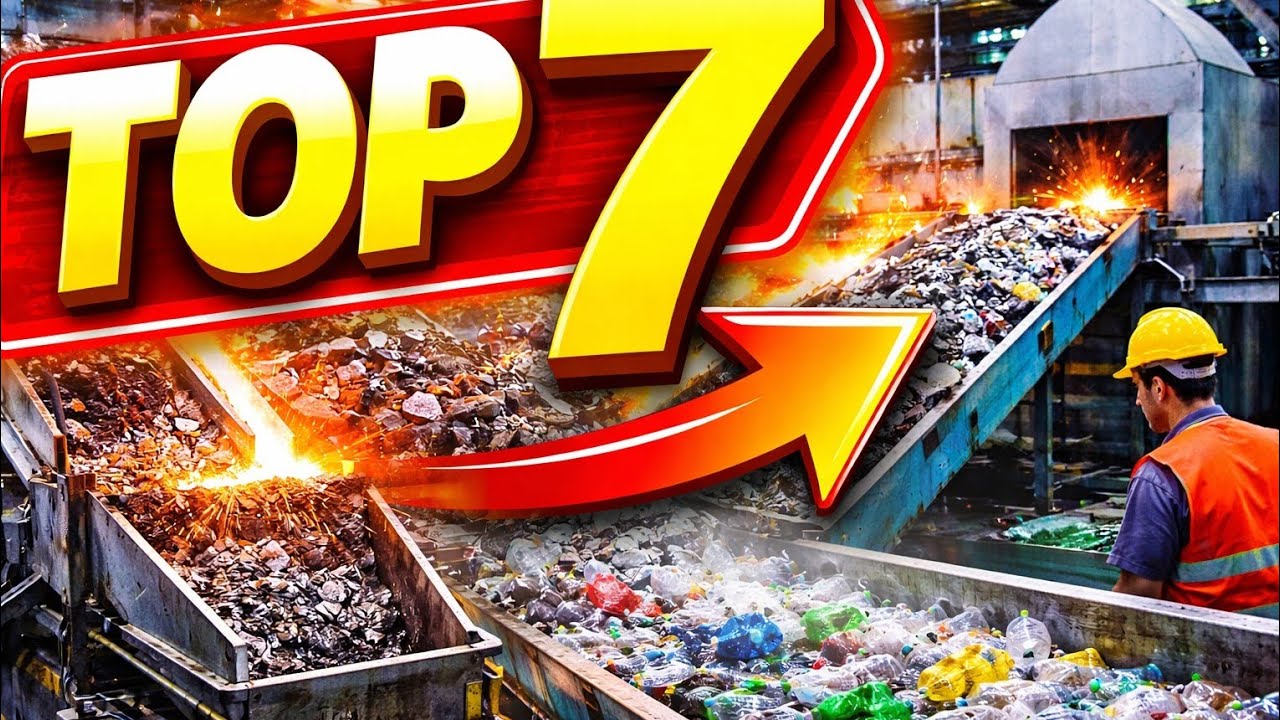 Top 7 Most Viewed Recycling Factory Videos | Extreme Mass Production