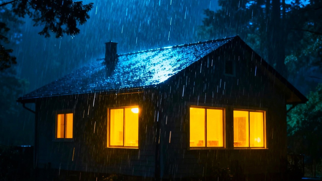 Deep Sleep Music - Relaxing Piano for Healing with Rain Sounds - Insomnia Relief, Anxiety & Calming