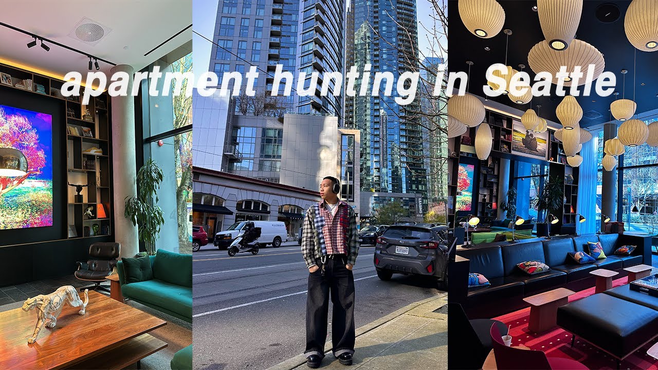 APARTMENT HUNTING IN SEATTLE! (airport traveling, vintage shopping, downtown exploring) SEATTLE EP.1
