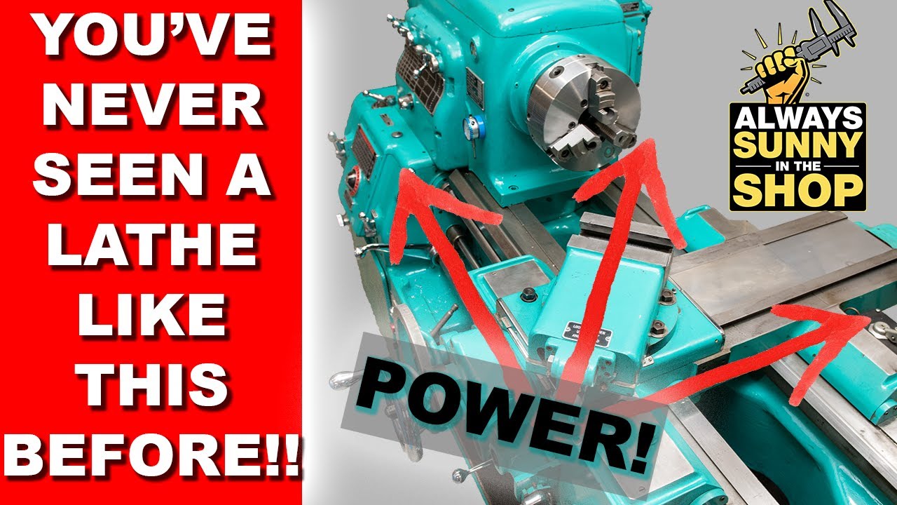 9,000 lb. Monarch Lathe: Rare Power Compound Feed!!