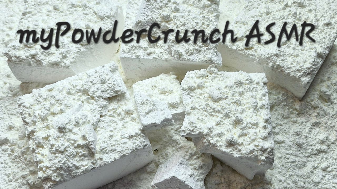 • Fresh Blocks topped with Cornstarch • Gym Chalk • Crispy • Crunchy • ASMR • Oddly Satisfying •