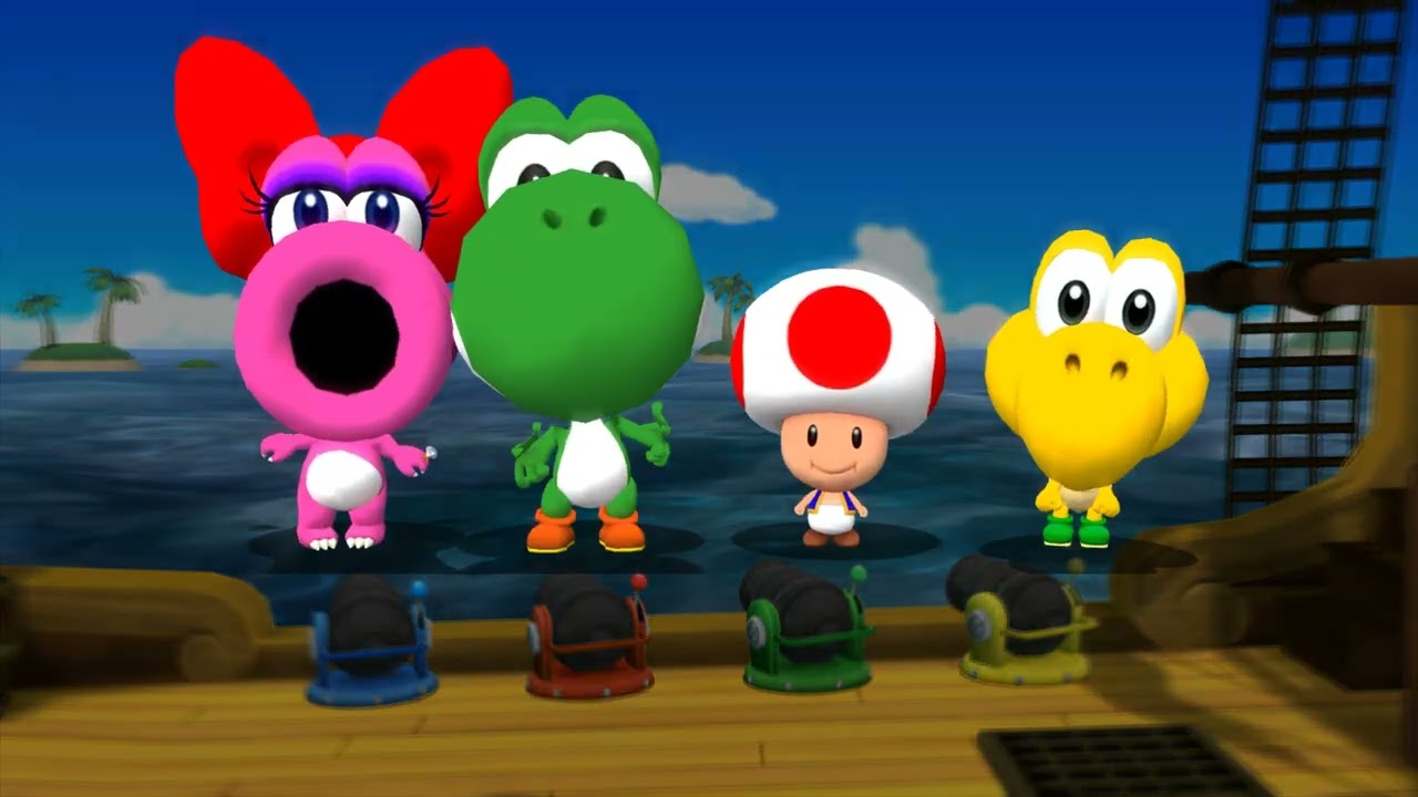 Mario Party 9 - Birdo Vs Yoshi Vs Toad Vs Koopa Troopa