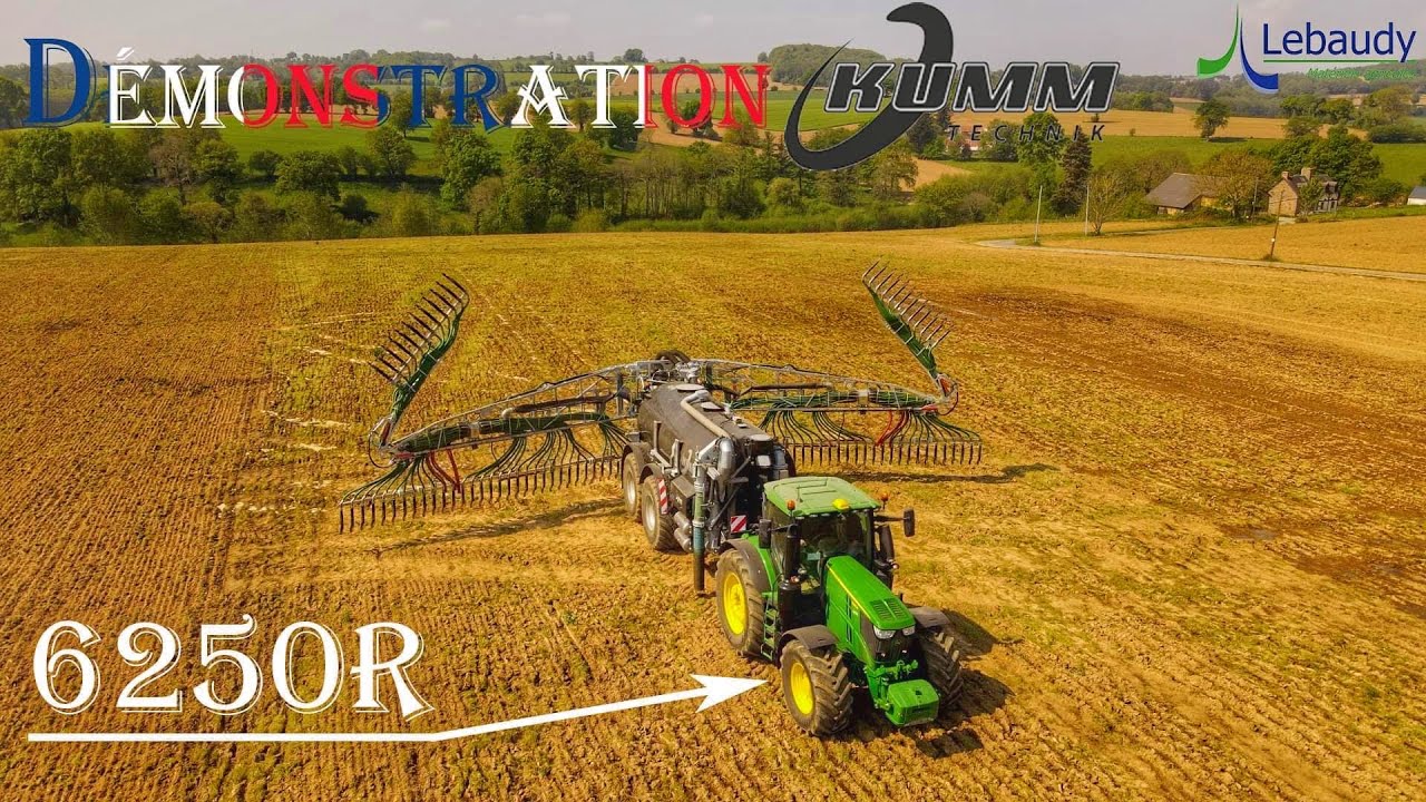 DÉMONSTRATION d’une tonne à lisier KUMM par les ETS LEBAUDY 🤩RAMPE À PATINS VOGELSANG 24m💩