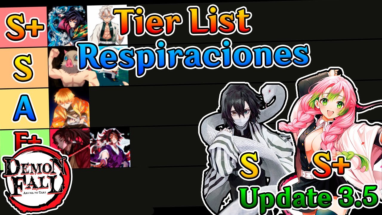 Demon Fall Tier List Respiraciones Update 3.5